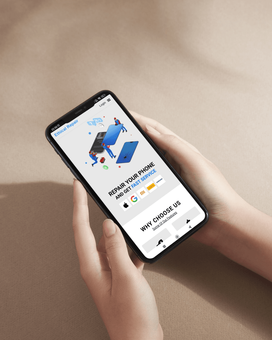 Mobile Repairing Service Website